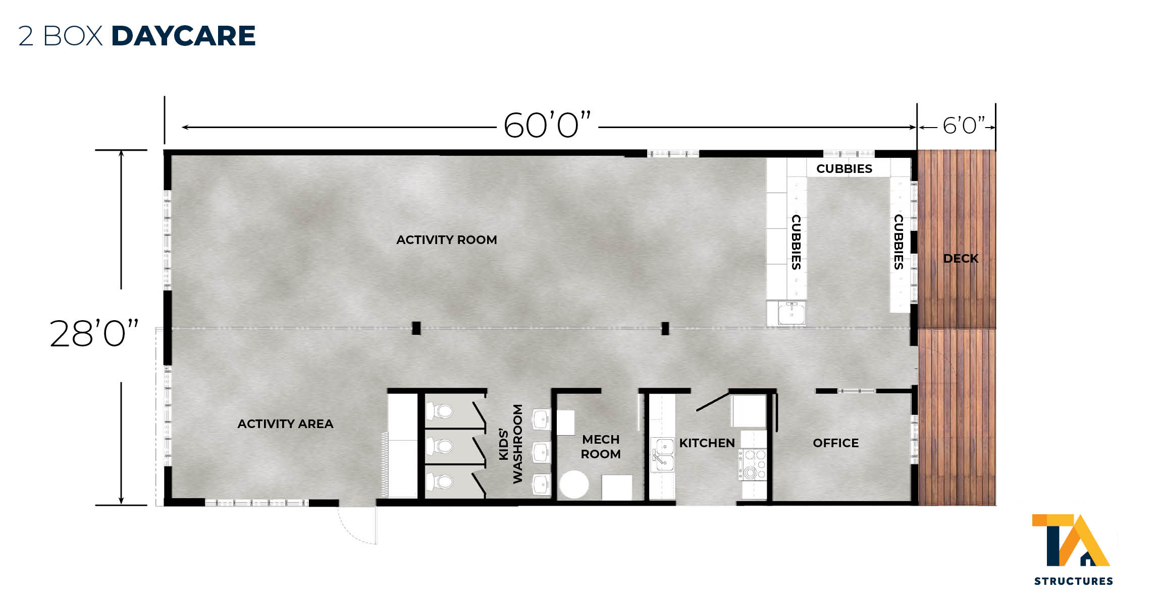 2 Box Daycare 14-6028 Floorplan